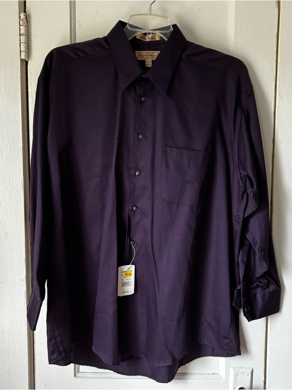Croft & Barrow Men's Dress Shirt - Deep Plum Long Sleeve